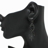 90917, RHINESTONE CRYSTAL EVENING EARRING, WEDDING, BRIDAL, PROM