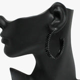 90919, MARQUISE ACCENT RHINESTONE HOOP EARRING, WEDDING, BRIDAL, PROM
