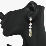 90936, CUBIC ZIRCONIA DANGLE DROP EARRING, WEDDING, BRIDAL, PROM