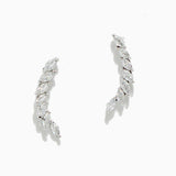 90960, MARQUISE ACCENT CUBIC ZIRCONIA STUD EARRING