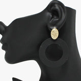 Matte Finish Round Accent Post Earring - view 4