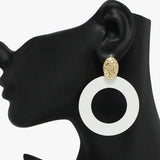 Matte Finish Round Accent Post Earring - view 5