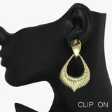 90987, METAL CLIP ON EARRING