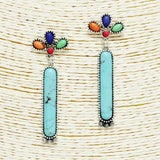 Western Turquoise Stone Dangle Earring