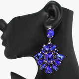 91058, RHINESTONE EVENING DANGLE EARRING, WEDDING, BRIDAL, PROM