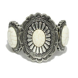 Western Oval Concho Stretch Bracelet - view 2