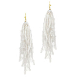 91179, TASSEL BEADED DANGLE DROP EARRING