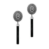 Western Concho with Stone Accent Dangle Earring - view 4