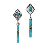 Western Theme with Stone Accent Dangle Earring - view 2
