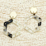 Geometric Celluloid Acetate Earring