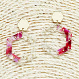 Geometric Celluloid Acetate Earring - view 3