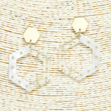 Geometric Celluloid Acetate Earring - view 4