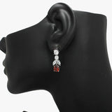 91210, CUBIC ZIRCONIA POST DROP EARRING