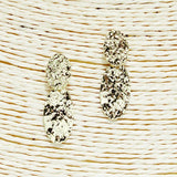Hammered Geometric Metal Earring *gold Dipped
