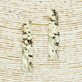 Hammered Metal Post Earring *gold Dipped