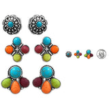 Western Theme Stud Earring SET