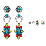 Western Theme Stud Earring SET
