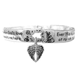 91309, "GUARDIAN ANGEL PRAYER" INSPIRATIONAL STRETCH BRACELET, RELIGIOUS