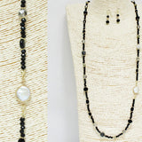91349, HANDMADE FRESHWATER PEARL & BEAD LONG NECKLACE