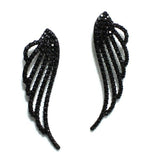 Angel Wings Pave Rhinestone Earring - view 3