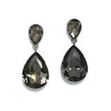 91360, TEARDROP RHINESTONE DANGLE EARRING