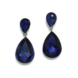 91360, TEARDROP RHINESTONE DANGLE EARRING