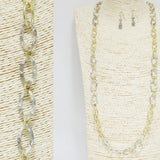 91405, HANDMADE TORTOISE CELLULOID ACETATE ACCENT LONG NECKLACE