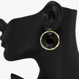 Chunky Round Rhinestone Stud Earring - view 4