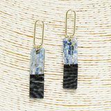 Rectangle Celluloid Acetate Drop Dangle Earring