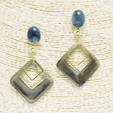 Geometric Celluloid Acetate Dangle Earring