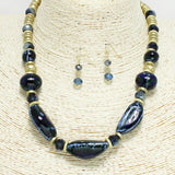 91451, HANDMADE SEMI PRECIOUS STONE NECKLACE