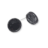 91456, ROUND RHINESTONE STUD EARRING
