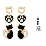 CAT PAW Stud Earring SET