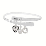 91465, "BLESSED" CHARM BRACELET, RELIGIOUS