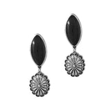 Western Concho Turquoise Stone Earring
