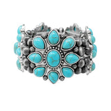 Western Turquoise Stone Stretch Bracelet