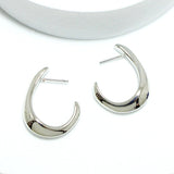 91495, BOLD OVAL HOOP EARRING