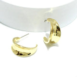 Hammered Metal Post Earring - view 2