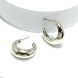 91497, DOME/THICK HOOP EARRING
