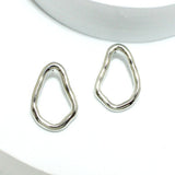 Geometric Metal Post Earring