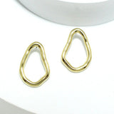 Geometric Metal Post Earring - view 2