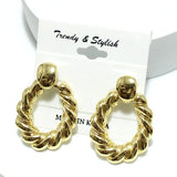 Door Knocker Metal Earring - view 2