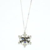 91532, "ITS THE SEASON" SNOWFLAKES PENDANT NECKLACE, CHRISTMAS, HOLIDAY