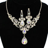 91594, RHINESTONE EVENING NECKLACE, WEDDING, BRIDAL, PROM