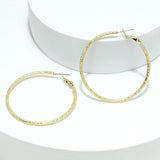 91616, 40MM ROUND METAL HOOP EARRING