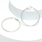91616, 40MM ROUND METAL HOOP EARRING