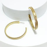 91626, 40MM ROUND METAL HOOP EARRING