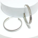 91626, 40MM ROUND METAL HOOP EARRING