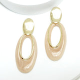Oval Shape Resin Earring