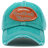 91654, "FOOTBALL MAMA" WASHED VINTAGE BALL CAP, MOTHER'S DAY